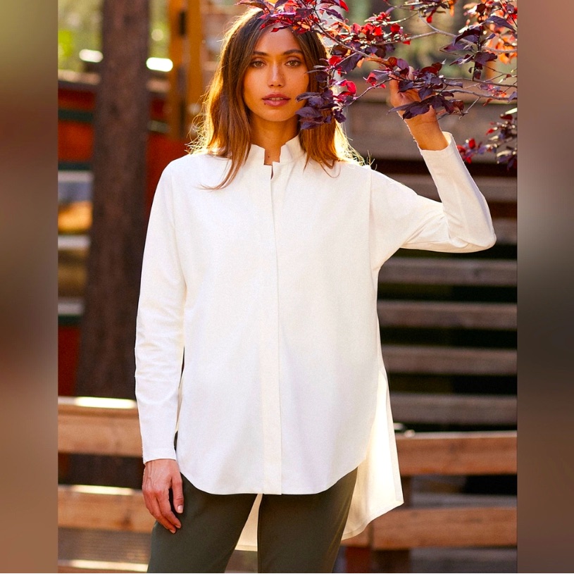 Aday Something Borrowed Shirt, White Large